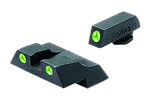 Meprolight USA 102263101 Tru-Dot Sight Set Green Tritium Front & Rear, Compatible w/Glock 26/27,  Post/Dovetail Mount