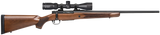 Mossberg 27939 Patriot w/Optic Full Size 243 Win 5+1, 22" Matte Blued Fluted Steel Barrel & Receiver, Walnut Fixed Stock, Vortex Crossfire II 3-9x40mm Scope