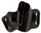 DeSantis Gunhide 086BAE1Z0 Mini Slide  OWB Black Leather Belt Slide Compatible w/Most Glock Belt 1.75" Wide Right Hand