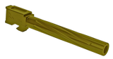Rival Arms RA20G701E Precision V1 Match Grade 9mm Luger Compatible w/Glock 34 Gen3-4, 5.31" Fluted Gold PVD Stainless Steel