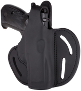 1791 Gunleather BHX5SSBLR BHX  OWB 05S Stealth Black Leather Belt Slide Fits Sig P320 Carry/Springfield XD-M Compact