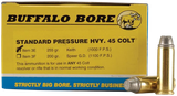 Buffalo Bore Ammunition 3E20 Standard Pressure Strictly Business 45Colt 255gr Gas Checked Soft Cast 20 Per Box/12 Case
