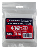 KleenBore P206 Super Shooter  Big Bore Shotgun/ 37/40mm Launcher  4" 100% Cotton Flannel 25 Per Pack