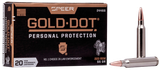 Speer 24468 Gold Dot Personal Protection 223Rem 55gr Soft Point 20 Per Box/10 Case