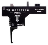 TriggerTech WM5SBB13NBF Special  Single-Stage Flat Trigger with 1-3.50 lbs Draw Weight & Black PVD Finish for Weatherby Mark V
