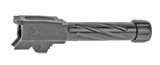 Rival Arms RA20G302D Precision V1 Match Grade 9mm Luger Compatible w/Glock 43 3.41" Fluted Threaded PVD Stainless Steel
