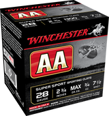 Winchester Ammo AASC287VP AA Sporting Clay 28Gauge 2.75" 3/4oz 7.5Shot 100 Per Box/5 Case