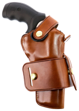 Galco WG2104 Wheelgunner 2.0  OWB Tan Leather Belt Slide Fits S&W L Frame/Ruger Security-Six Fits 4" Barrel Ambidextrous