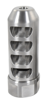 American Precision Arms G2F5838S Gen 2 Fat Bastard Self Timing Brake Stainless Steel with 5/8"-24 tpi Threads, 3.30" OAL & 1.115" Diameter for 338 Cal Rifle