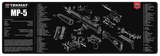 TekMat TEKR36HKMP5 MP5 Cleaning Mat Black/White Rubber 12"x36" HK MP5 Parts Diagram