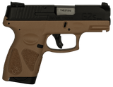 Taurus 1G2S931T G2S  9mm Luger 7+1 3.26" Stainless Steel Barrel, Matte Black Serrated Steel Slide, Tan Polymer Frame w/Picatinny Rail, Tan Polymer Grip ,Right Hand