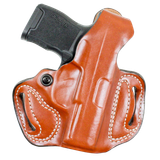 DeSantis Gunhide 085TAE1Z0 Thumb Break Mini Slide OWB Tan Leather Belt Loop Fits Glock 17/19/22 Right Hand