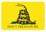 TekMat TEKR17GADSDEN Gadsden Flag Cleaning Mat Black/Yellow Rubber 11"x17" Snake/"Don't Tread On Me"