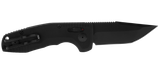S.O.G SOG-15-38-09 SOG-TAC Auto Compact 2.94" Folding Tanto Plain Black TiNi Cryo D2 Steel Blade Black Micro-Textured Anodized Aluminum Handle Includes Pocket Clip