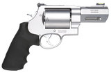 Smith & Wesson 11623 Model 500 Performance Center  500 S&W Mag Stainless Steel 3.50" Barrel, 5rd Unfluted Cylinder & X Frame, Trigger Overtravel Stop, HiViz Fiber Optic Front Sight