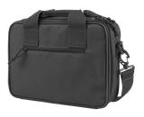 NcStar CPDX2971U VISM Double Pistol Range Bag w/Mag Pouches Heavy Duty Lockable Zippers For Compliance Padded Carry Handles Adjustable Shoulder Strap Urban Gray