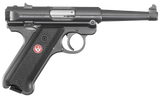 Ruger 40104 Mark IV  22 LR 10+1 4.75" Satin Stainless Tapered Barrel, Blued Steel Slide & Aluminum Frame, Checkered Synthetic Grip