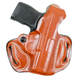 DeSantis Gunhide 085TA8JZ0 Thumb Break Mini Slide OWB Tan Leather Belt Loop Fits Sig P365/P365XL/P365 SAS Right Hand