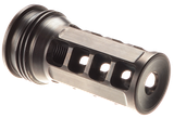Huxwrx 1646 QD ELR Muzzle Brake Black with 5/8"-24 tpi Threads &  2.30" OAL for 338 Cal AR-Platform