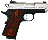 Springfield Armory PI9209LCA 1911 EMP *CA Compliant 9mm Luger 3" 9+1 Black Hardcoat Anodized Stainless Steel Slide Crossed Cannon Cocobolo Grip