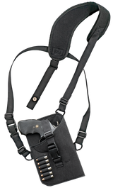 GrovTec US Inc GTHL15102R Trail Pack  Shoulder Black Nylon Harness Fits Med/Lg DA Revolver Fits 3-4" Barrel Right Hand