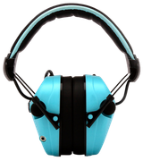 Pyramex VGPME26 Venture Gear Sentinel Muff Polymer 26 dB Over the Head Powder Blue/Black Adult 1 Pair