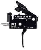 TriggerTech ARFTBB36NNF Adaptable  Two-Stage Flat Trigger with 3.50-6 lbs Draw Weight & Black PVD Finish for FN FX9