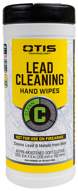 Otis FG40CLRW Lead Cleaning Hand Wipes Cleans Lead & Metals from Skin 40 Count Can