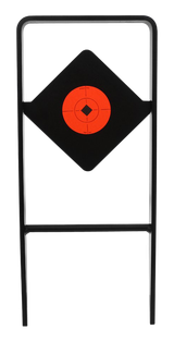 Birchwood Casey 47340 World of Targets Ace of Diamonds Centerfire Target AR500 Steel Black/Red Diamond Illustration Impact Enhancement Motion 0.50" Thick