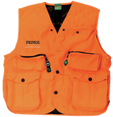 Primos 65702 Gunhunter's Hunting Vest Large Blaze Orange Features Compass & LED Light