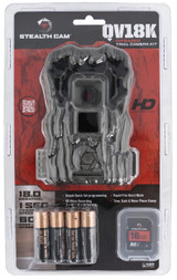 Stealth Cam STCQV18K QV18 Combo Brown 18MP Image Resolution, Low Glow Flash, Up to 32GB SD Card Memory, Features Integrated Python Provision Lock Latch