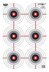 Birchwood Casey 37063 EZE-Scorer  Bullseye Paper 12" x 18" Black/White Pkg of 100