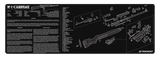 TekMat TEKR36M1CARB M1 Carbine Cleaning Mat Black/White Rubber 12"x36" M1 Carbine Parts Diagram