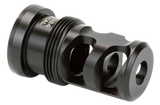 Griffin Armament TMPB65MM5824 Paladin 2 Port Taper Mount Black Melonite QPQ 17-4 Stainless Steel with 5/8"-24 tpi Threads, 1.88" OAL & 1.07" Diameter for 6.5mm