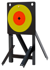 Birchwood Casey LCSPLR Large Range Spoiler Alert 10" Orange/Yellow AR500 Steel Bullseye 0.50" Thick Includes Crosshair Sticker