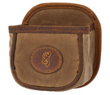 Browning 121040084 Santa Fe Shell Carrier Tan Canvas/Leather Capacity 1 box Belt Clip Mount