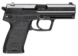HK 81000310 USP V1 9mm Luger Caliber with 4.25" Barrel, 10+1 Capacity, Overall Black Finish, Serrated Trigger Guard Frame, Serrated Steel Slide, Polymer Grip & No Manual Safety Includes 3 Mags