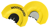 Woodhaven WH103 Black Reactor  Diaphragm Call Triple Reed Attracts Turkeys Yellow