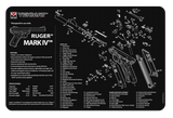 TekMat TEKR17RUGERMK4 Ruger Mark IV Cleaning Mat Black/White Rubber 11"x17" Ruger Mark IV Parts Diagram