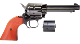 Heritage Mfg RR22MB4 Rough Rider  22 LR 22 WMR 6 Shot, 4.75" Black Steel Barrel, Black Zinc Alloy Frame, Black Cylinder, Cocobolo Grip, Hammer/Thumb Safety, Exposed Hammer
