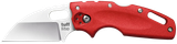 Cold Steel CS20LTR Tuff Lite  2.50" Folding Clip Point Plain AUS-8A SS Blade/Red Griv-Ex Handle Includes Pocket Clip