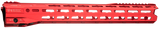 Strike Industries GRIDLOK-LITE-17-RED GridLok Lite with Quick Rail Detach System 17"L 1.57"D M-LOK Red Aluminum for AR-15