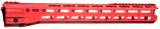 Strike Industries GRIDLOK-LITE-17-RED GridLok Lite with Quick Rail Detach System 17"L 1.57"D M-LOK Red Aluminum for AR-15