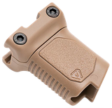 Strike Industries ARCMAGRAILSFDE Angled Vertical Grip Short Flat Dark Earth Polymer with Cable Management Storage for Picatinny Rail