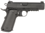 Girsan 392075 MC1911 C Untouchable Compact Frame 9mm Luger 9+1 4.40" Black Steel Barrel, Black Serrated Steel Slide & Frame w/Beavertail & Picatinny Rail, Black Polymer Grip