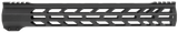TacFire  A.C.E. High Profile M-Lok Handguard 15" Black Hardcoat Anodized Aluminum for 308 Win AR-10