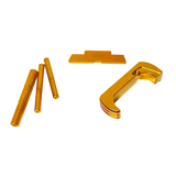 Cross Armory CRG5OKGD 3 Piece Kit  Extended Compatible w/ Glock 17/19/26/34 Gen5 Gold Anodized Steel/Aluminum