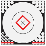 Birchwood Casey 34195 Shoot-N-C Reactive Target Self-Adhesive Paper Black/Red/White 17.25" Bullseye 5 Pack