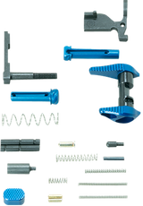 Timber Creek Outdoors ARLPKB Lower Parts Kit  Blue Anodized Aluminum for AR-15