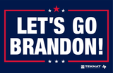 TekMat TEKR17BRANDON  Cleaning Mat Red/White/Blue Rubber 11"x17" "Lets Go Brandon"